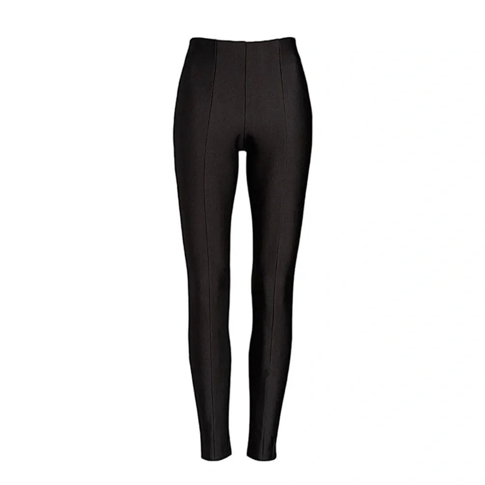 Good American The High Shine Black Leggings Skinny Cocktail Party - Picture 10 of 11